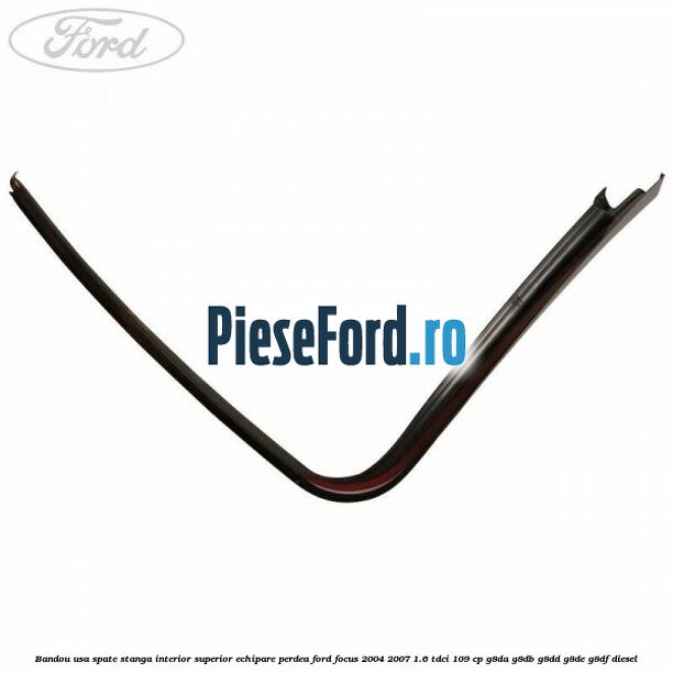 Bandou usa spate stanga interior superior echipare perdea Ford Focus 2004-2007 1.6 TDCi 109 cp G8DA, G8DB, G8DD, G8DE, G8DF diesel