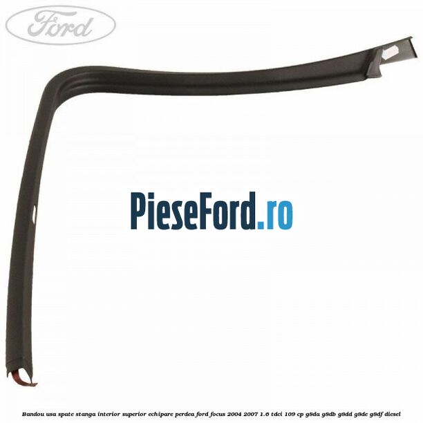 Bandou usa spate stanga interior superior echipare perdea Ford Focus 2004-2007 1.6 TDCi 109 cp G8DA, G8DB, G8DD, G8DE, G8DF diesel
