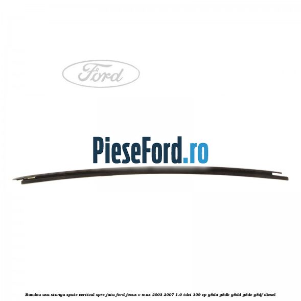 Bandou usa stanga spate vertical spre fata Ford Focus C-Max 2003-2007 1.6 TDCi 109 cp G8DA, G8DB, G8DD, G8DE, G8DF diesel