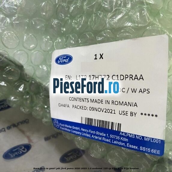 Bara fata cu gauri PDC Ford Puma 2020-2023 1.0 EcoBoost 125 cp B7JA, B7JB, B7JE benzina