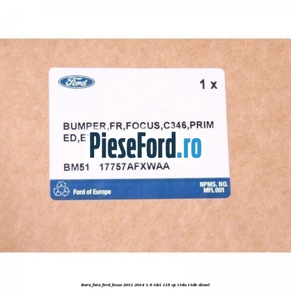 Bara fata Ford Focus 2011-2014 1.6 TDCi 115 cp T1DA, T1DB diesel
