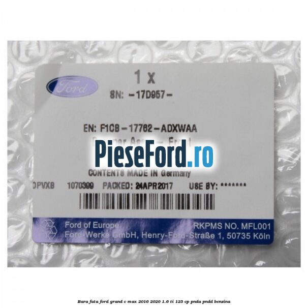 Bara fata Ford Grand C-Max 2016-2020 1.6 Ti 125 cp PNDA, PNDD benzina