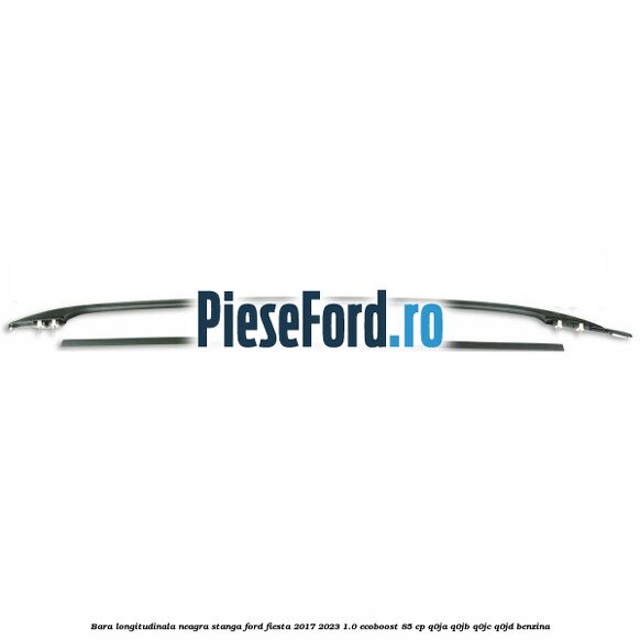 Bara longitudinala neagra stanga Ford Fiesta 2017-2023 1.0 EcoBoost 85 cp Q0JA, Q0JB, Q0JC, Q0JD benzina