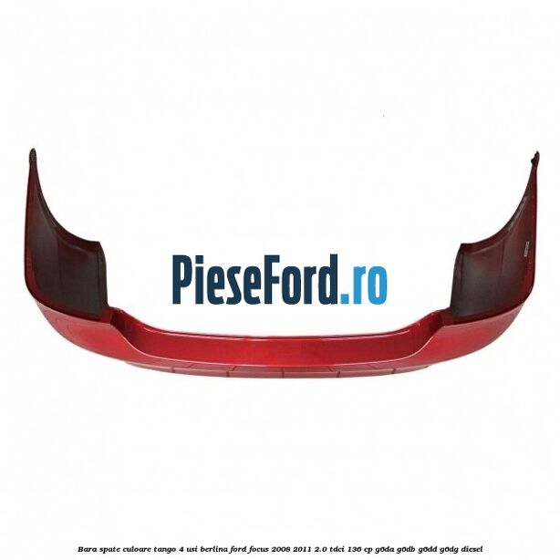 Bara spate culoare tango 4 usi berlina Ford Focus 2008-2011 2.0 TDCi 136 cp Bara spate culoare tango 4 usi berlina Ford Focus 2008-2011 2.0 TDCi 136 cp G6DA, G6DB, G6DD, G6DG diesel