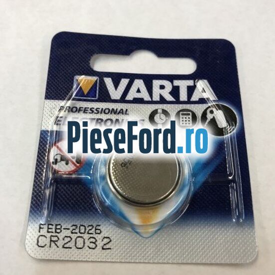 Baterie telecomanda CR2032 rotunda Ford C-Max 2007-2011 2.0 TDCi 133 cp G6DC, G6DE, G6DF diesel
