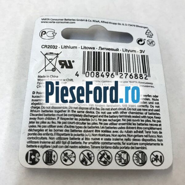 Baterie telecomanda CR2032 rotunda Ford Focus 2011-2014 1.0 EcoBoost 100 cp Baterie telecomanda CR2032 rotunda Ford Focus 2011-2014 1.0 EcoBoost 100 cp M2DA, M2DB, M2DC, SFDA, SFDB benzina