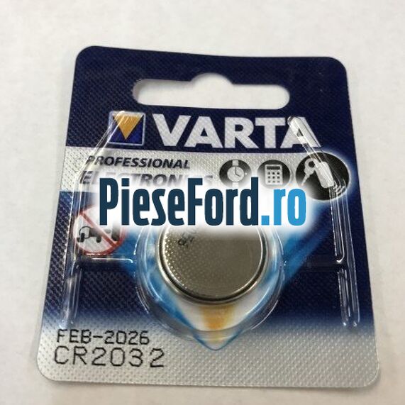 Baterie telecomanda CR2032 rotunda Ford Ka 2009-2016 1.3 TDCi 75 cp 169A1000, FD4 diesel
