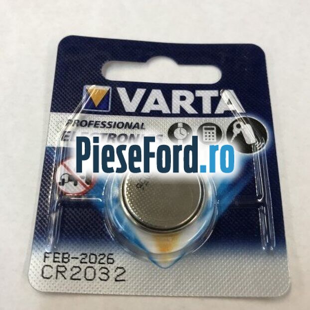 Baterie telecomanda CR2032 rotunda Ford Mondeo 2000-2007 2.0 TDCi 131 cp FMBA, N7BA, N7BB diesel
