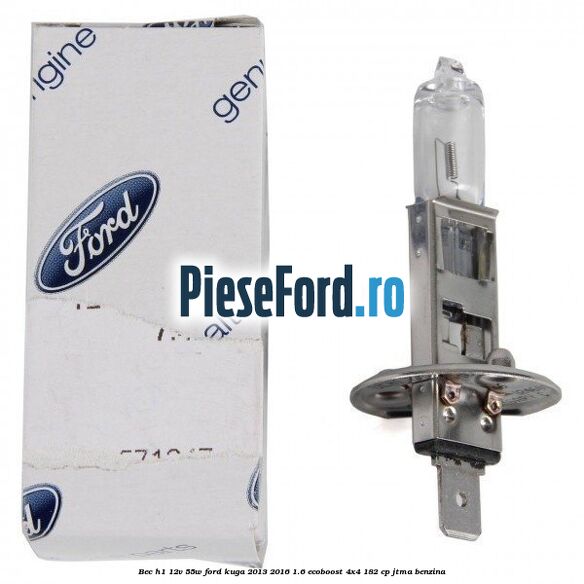 Bec H1 12V 55W Ford Kuga 2013-2016 1.6 EcoBoost 4x4 182 cp JTMA benzina