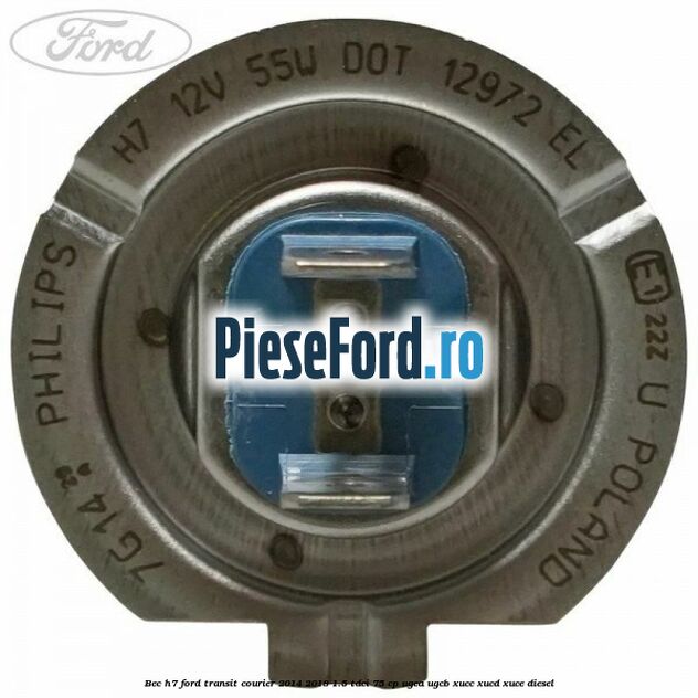 Bec H7 Ford Transit Courier 2014-2018 1.5 TDCi 75 cp UGCA, UGCB, XUCC, XUCD, XUCE diesel