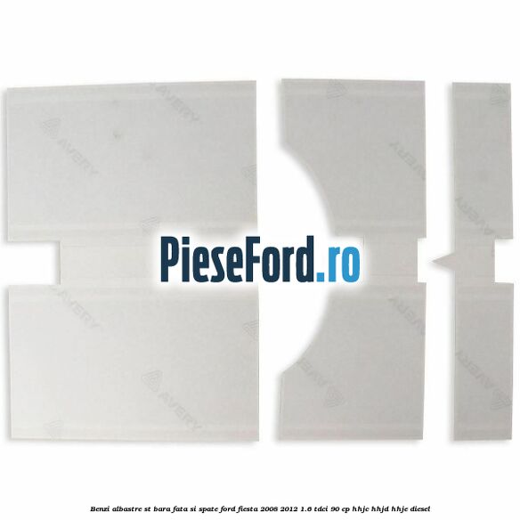 Benzi albastre ST bara fata si spate Ford Fiesta 2008-2012 1.6 TDCi 90 cp HHJC, HHJD, HHJE diesel