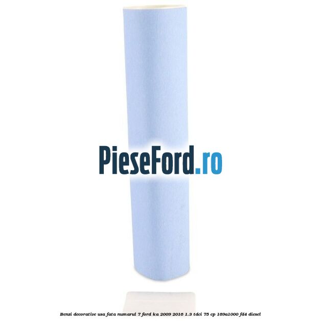 Benzi decorative usa fata numarul 7 Ford Ka 2009-2016 1.3 TDCi 75 cp 169A1000, FD4 diesel