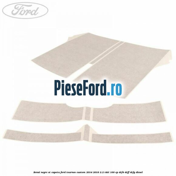 Benzi negre ST capota Ford Tourneo Custom 2014-2018 2.2 TDCi 100 cp DRF4, DRFF, DRFG diesel