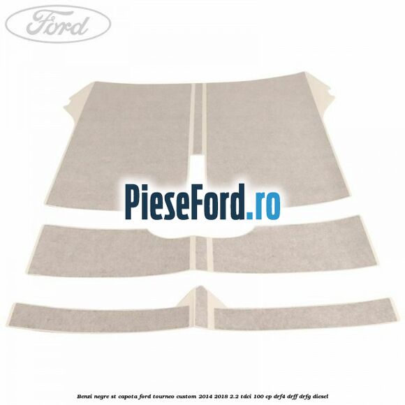 Benzi negre ST capota Ford Tourneo Custom 2014-2018 2.2 TDCi 100 cp DRF4, DRFF, DRFG diesel
