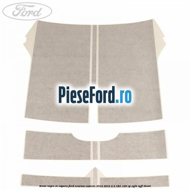 Benzi negre ST capota Ford Tourneo Custom 2014-2018 2.2 TDCi 125 cp CYF4, CYFF diesel