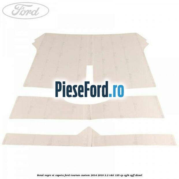 Benzi negre ST capota Ford Tourneo Custom 2014-2018 2.2 TDCi 125 cp CYF4, CYFF diesel