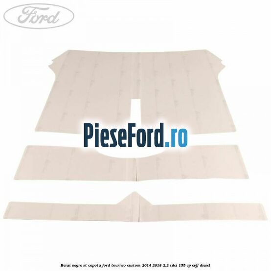 Benzi negre ST capota Ford Tourneo Custom 2014-2018 2.2 TDCi 155 cp CVFF diesel