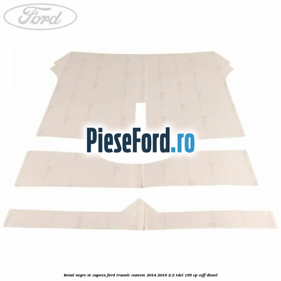 Benzi negre ST capota Ford Transit Custom 2014-2018 2.2 TDCi 155 cp CVFF diesel