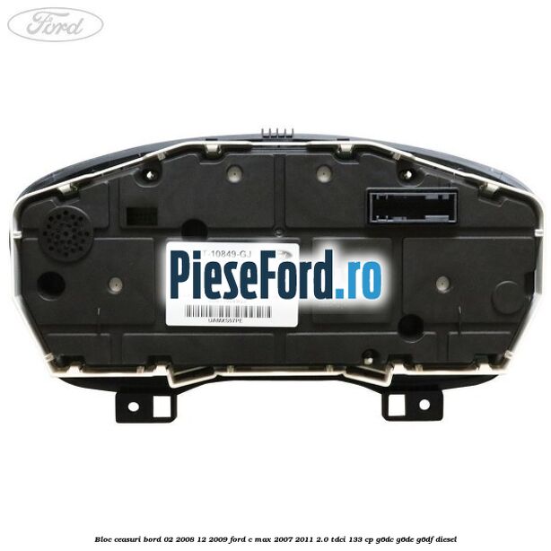 Bloc ceasuri bord 02/2008-12/2009 Ford C-Max 2007-2011 2.0 TDCi 133 cp G6DC, G6DE, G6DF diesel