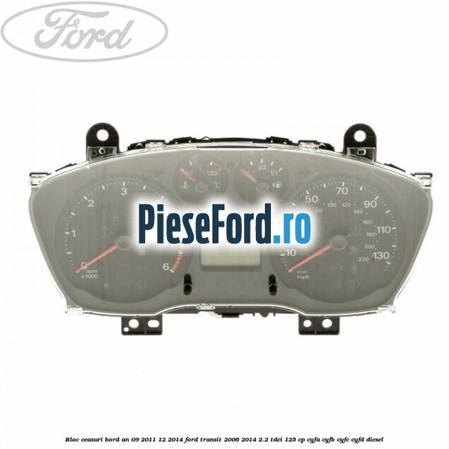 Bloc ceasuri bord an 09/2011-12/2014 Ford Transit 2006-2014 2.2 TDCi 125 cp CYFA, CYFB, CYFC, CYFD diesel