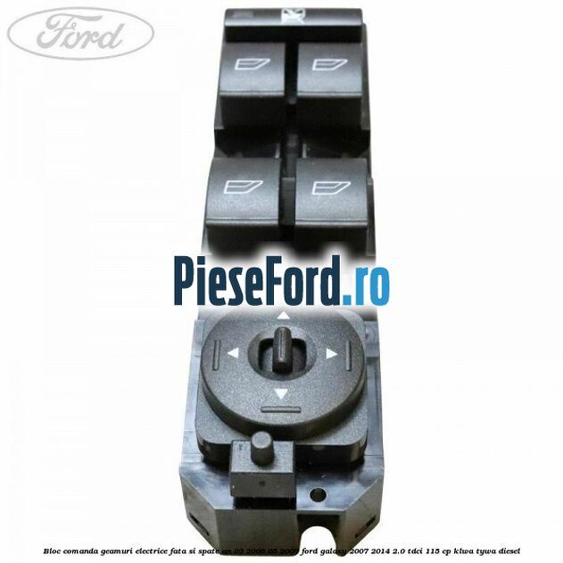 Bloc comanda geamuri electrice fata si spate an 03/2006-05/2007 Ford Galaxy 2007-2014 2.0 TDCi 115 cp KLWA, TYWA diesel