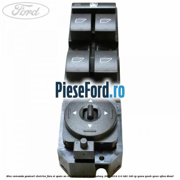 Bloc comanda geamuri electrice fata si spate an 03/2006-05/2007 Ford Galaxy 2007-2014 2.0 TDCi 140 cp