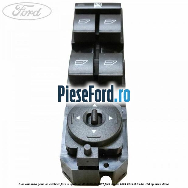 Bloc comanda geamuri electrice fata si spate an 03/2006-05/2007 Ford S-Max 2007-2014 2.0 TDCi 130 cp AZWA diesel