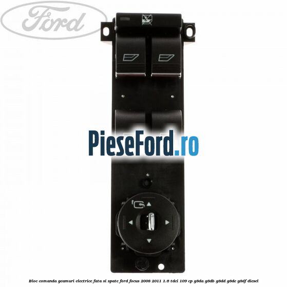 Bloc comanda geamuri electrice fata si spate Ford Focus 2008-2011 1.6 TDCi 109 cp G8DA, G8DB, G8DD, G8DE, G8DF diesel
