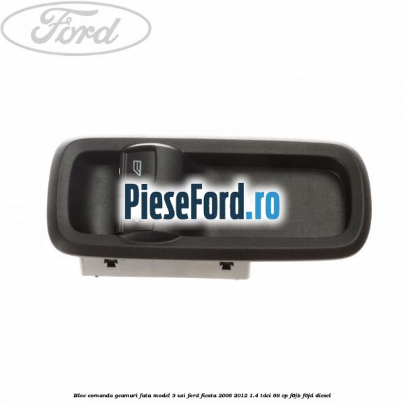 Bloc comanda geamuri fata model 3 usi Ford Fiesta 2008-2012 1.4 TDCi 68 cp F6JB, F6JD diesel