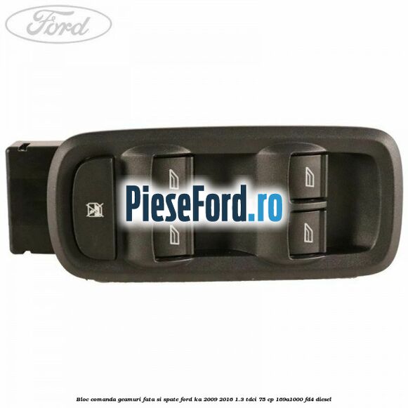 Bloc comanda geamuri fata si spate Ford Ka 2009-2016 1.3 TDCi 75 cp 169A1000, FD4 diesel