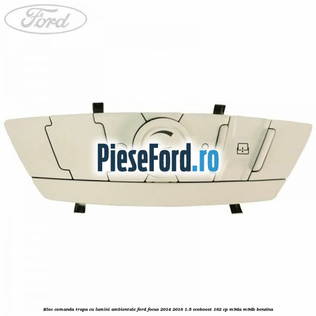 Bloc comanda trapa cu lumini ambientale Ford Focus 2014-2018 1.5 EcoBoost 182 cp M9DA, M9DB benzina