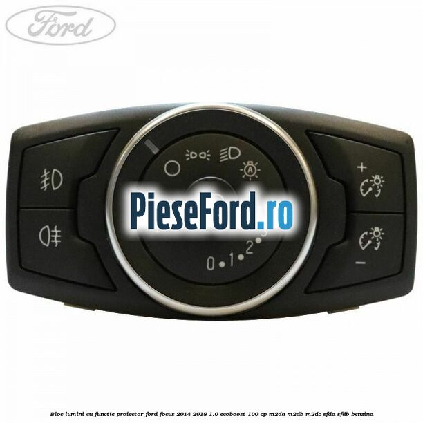 Bloc lumini cu functie proiector Ford Focus 2014-2018 1.0 EcoBoost 100 cp M2DA, M2DB, M2DC, SFDA, SFDB benzina