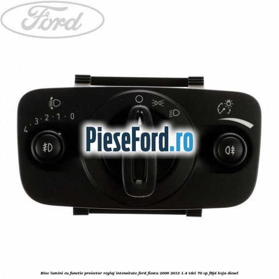 Bloc lumini cu functie proiector, reglaj intensitate Ford Fiesta 2008-2012 1.4 TDCi 70 cp F6JD, KVJA diesel