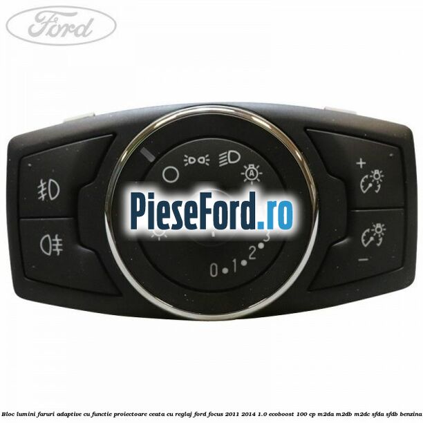 Bloc lumini faruri adaptive cu functie proiectoare ceata cu reglaj Ford Focus 2011-2014 1.0 EcoBoost 100 cp Bloc lumini faruri adaptive cu functie proiectoare ceata cu reglaj Ford Focus 2011-2014 1.0 EcoBoost 100 cp M2DA, M2DB, M2DC, SFDA, SFDB benzina