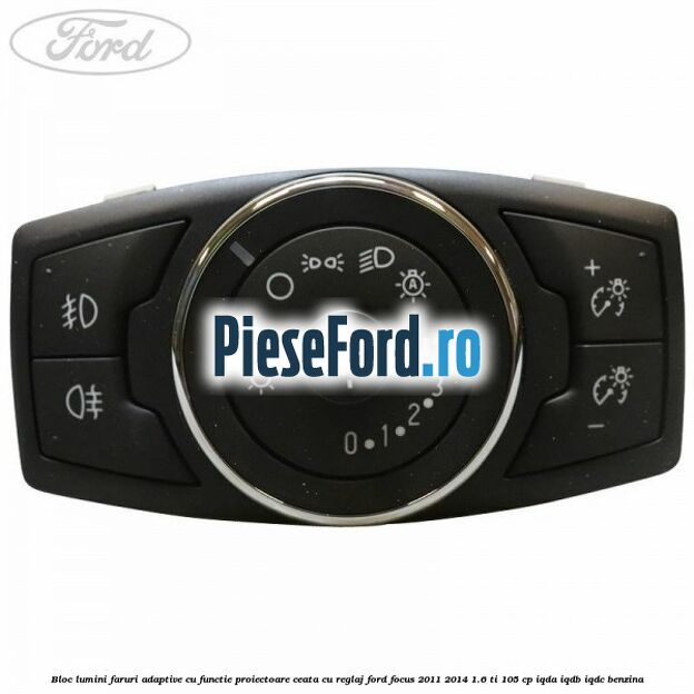 Bloc lumini faruri adaptive cu functie proiectoare ceata cu reglaj Ford Focus 2011-2014 1.6 Ti 105 cp IQDA, IQDB, IQDC benzina