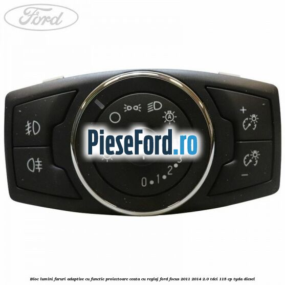 Bloc lumini faruri adaptive cu functie proiectoare ceata cu reglaj Ford Focus 2011-2014 2.0 TDCi 115 cp TYDA diesel