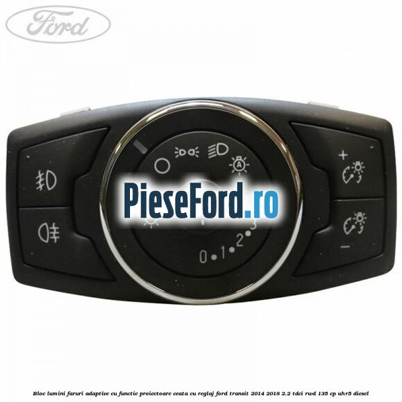 Bloc lumini faruri adaptive cu functie proiectoare ceata cu reglaj Ford Transit 2014-2018 2.2 TDCi RWD 135 cp UHR5 diesel