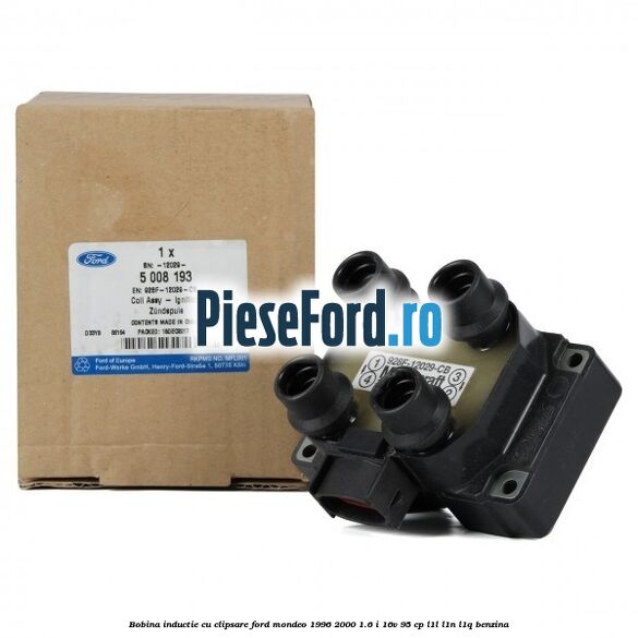 Bobina inductie cu clipsare Ford Mondeo 1996-2000 1.6 i 16V 95 cp L1L, L1N, L1Q benzina