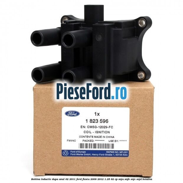 Bobina inductie dupa anul 02/2011 Ford Fiesta 2008-2012 1.25 82 cp Bobina inductie dupa anul 02/2011 Ford Fiesta 2008-2012 1.25 82 cp SNJA, SNJB, SNJC, SNJD benzina