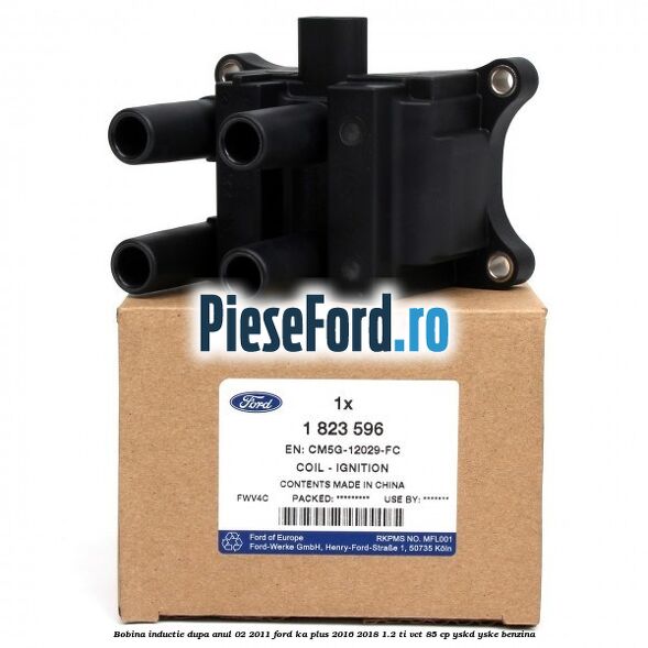 Bobina inductie dupa anul 02/2011 Ford Ka plus 2016-2018 1.2 Ti-VCT 85 cp Bobina inductie dupa anul 02/2011 Ford Ka plus 2016-2018 1.2 Ti-VCT 85 cp YSKD, YSKE benzina