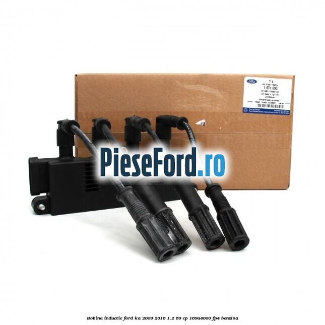 Bobina inductie Ford Ka 2009-2016 1.2 69 cp 169A4000, FP4 benzina