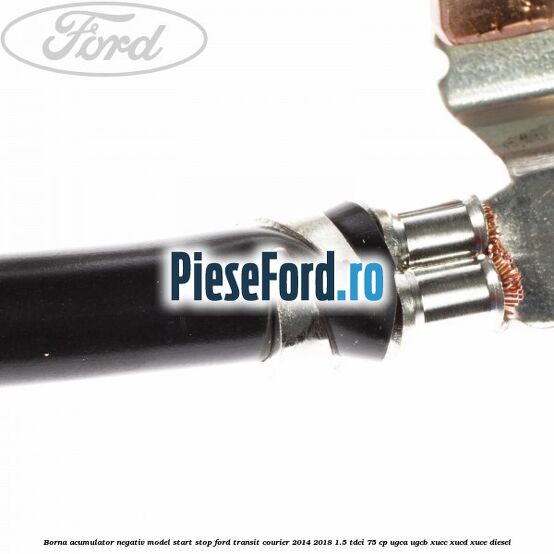 Borna acumulator negativ, model start stop Ford Transit Courier 2014-2018 1.5 TDCi 75 cp UGCA, UGCB, XUCC, XUCD, XUCE diesel