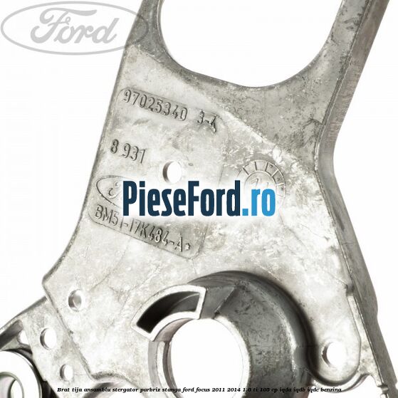 Brat tija ansamblu stergator parbriz stanga Ford Focus 2011-2014 1.6 Ti 105 cp IQDA, IQDB, IQDC benzina
