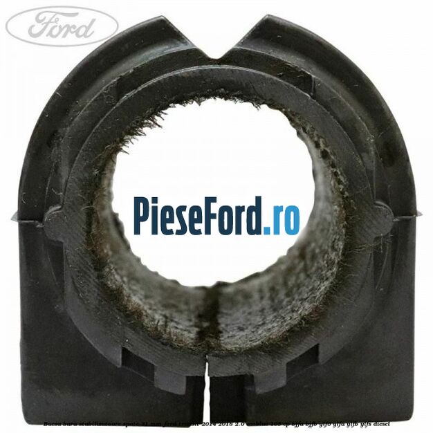 Bucsa bara stabilizatoare spate 31 mm Ford Transit 2014-2018 2.0 EcoBlue 105 cp Bucsa bara stabilizatoare spate 31 mm Ford Transit 2014-2018 2.0 EcoBlue 105 cp BJFA, BJFB, YLF6, YLFA, YLFB, YLFS diesel