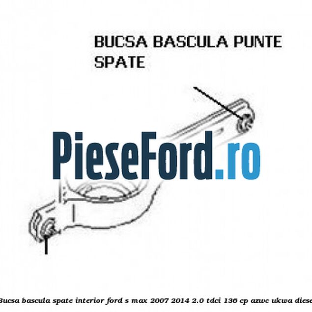 Bucsa bascula spate interior Ford S-Max 2007-2014 2.0 TDCi 136 cp AZWC, UKWA diesel