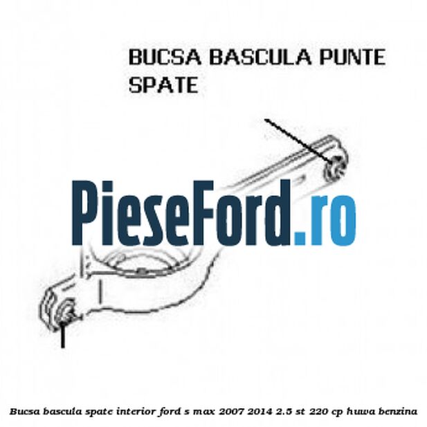 Bucsa bascula spate interior Ford S-Max 2007-2014 2.5 ST 220 cp HUWA benzina