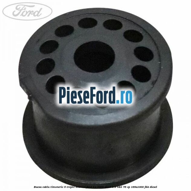 Bucsa cablu timonerie 5 trepte manual Ford Ka 2009-2016 1.3 TDCi 75 cp 169A1000, FD4 diesel