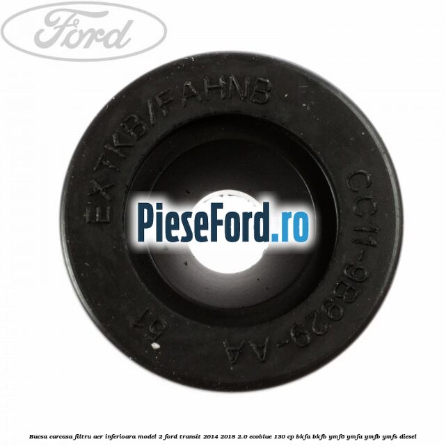 Bucsa carcasa filtru aer inferioara model 2 Ford Transit 2014-2018 2.0 EcoBlue 130 cp BKFA, BKFB, YMF6, YMFA, YMFB, YMFS diesel