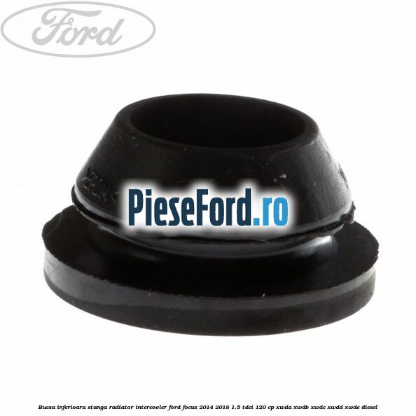 Bucsa inferioara stanga radiator intercooler Ford Focus 2014-2018 1.5 TDCi 120 cp XWDA, XWDB, XWDC, XWDD, XWDE diesel