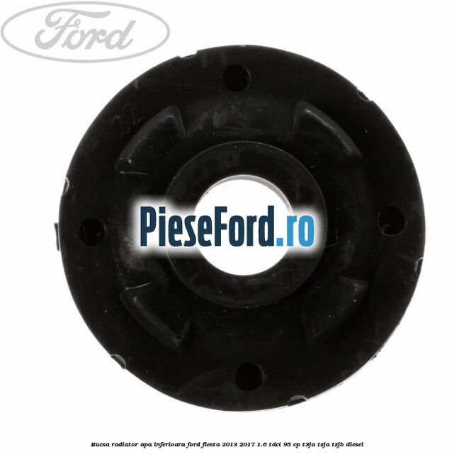 Bucsa radiator apa, inferioara Ford Fiesta 2013-2017 1.6 TDCi 95 cp T3JA, TZJA, TZJB diesel